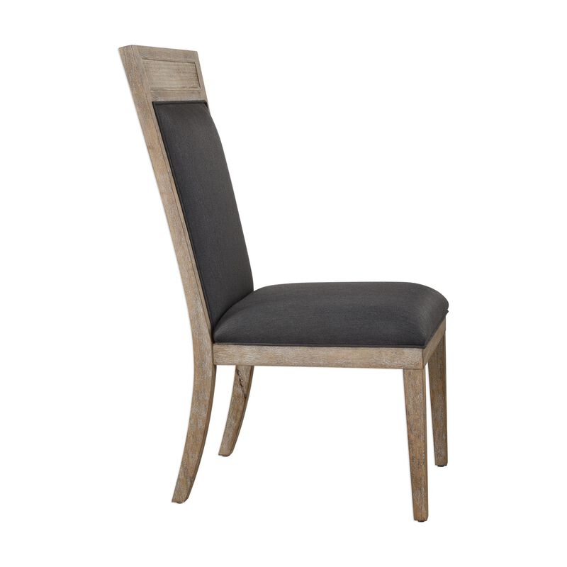 Uttermost Encore Dark Gray Armless Chair image number 1